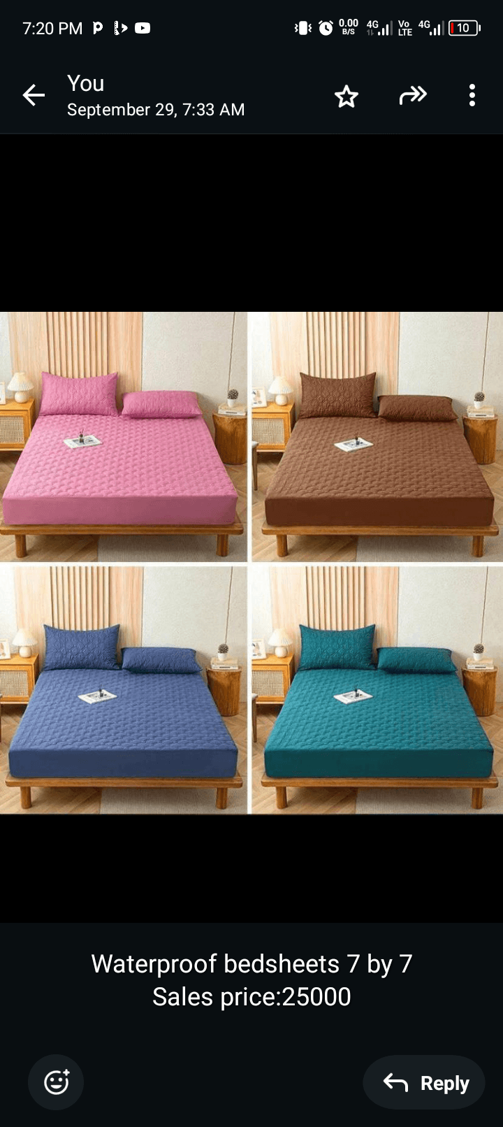 Waterproof bedsheet